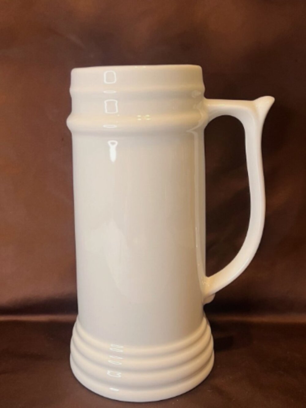 Unbranded. White 7.5" Heavy Tankard Mug Handled. New Never Used. G3
